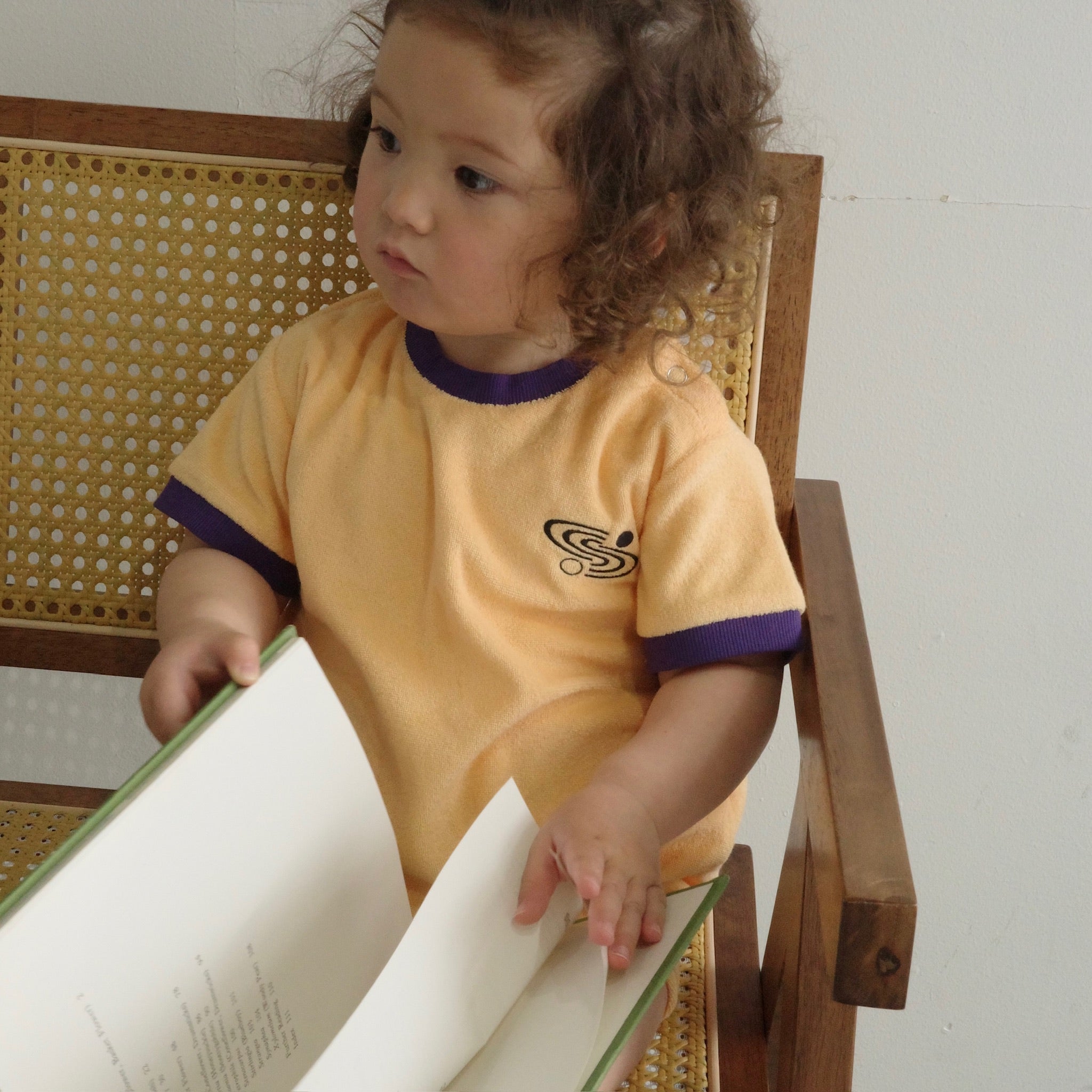 PILE PIPING HALF SLEEVE ROMPERS