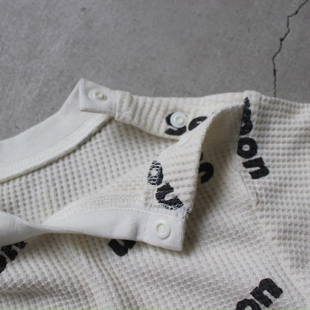 WAFFLE PRINT HALF SLEEVE TEE