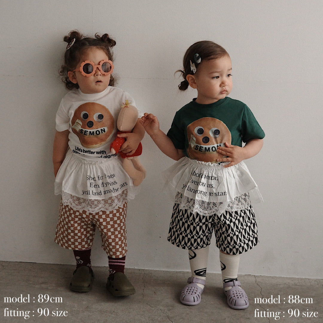 【FAIR対象】 PANCAKE PRINT T SHIRT
