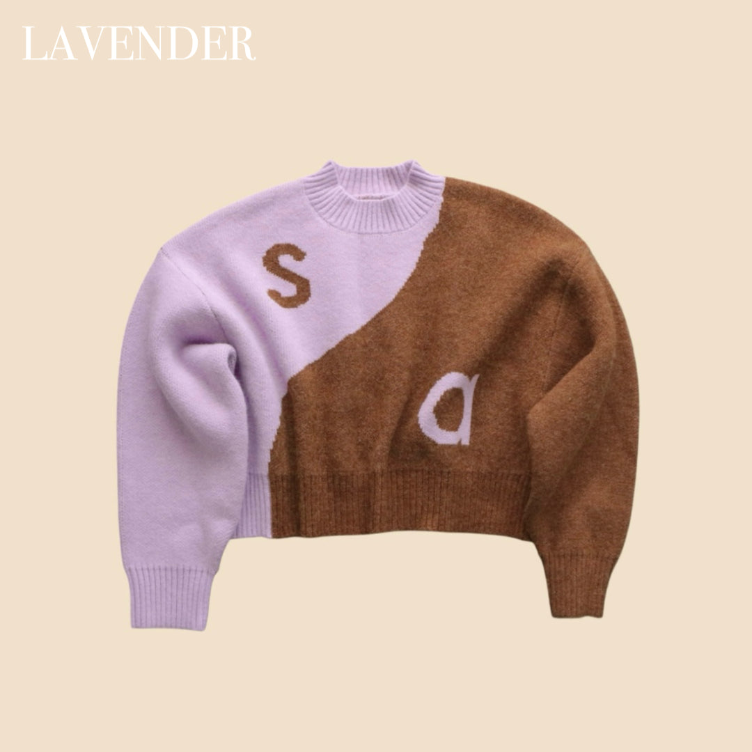 【 unisex series 】SA 2TONE KNIT 【ご注文から2週間以内でお届け】