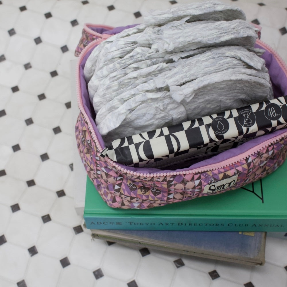 Quilted Vanity Pouch