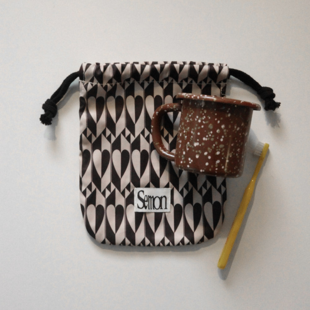 3SET PATTERN DRAWSTRING BAGS