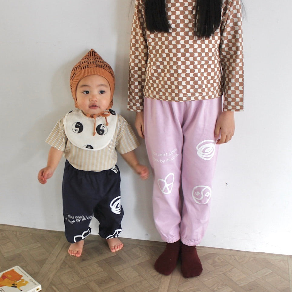 WAFFLE PRINT BIB