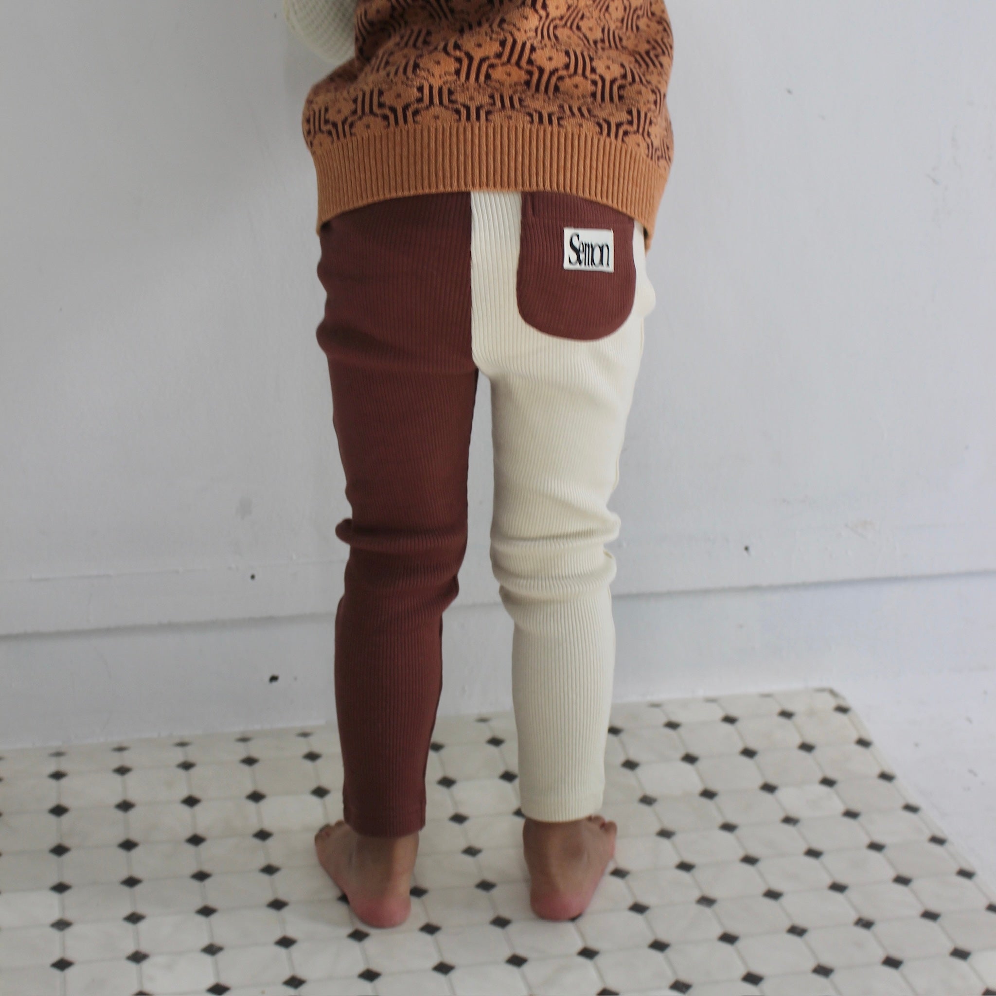 Asymmetrical Rib Leggings
