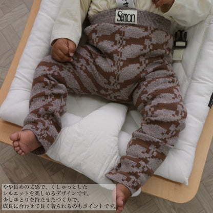 PATTERN JAGGARD SUSPENDER LEGGINS