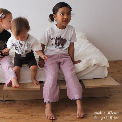 WAFFLE FLARE PANTS