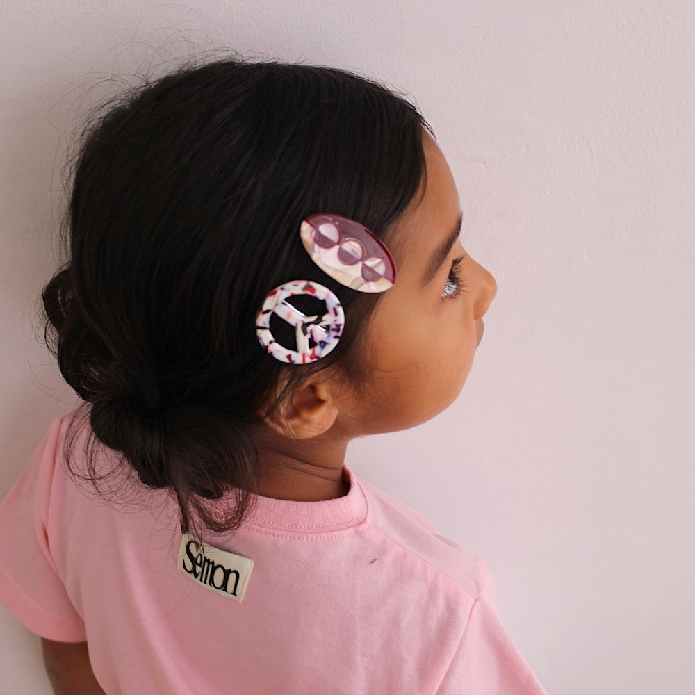2SET ACRYLIC HAIR CLIP