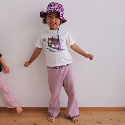 WAFFLE FLARE PANTS
