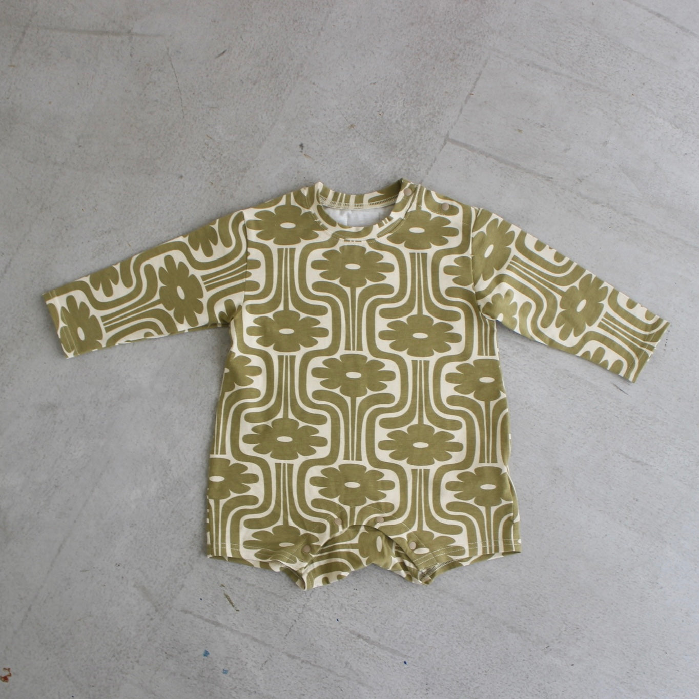 Pattern Long Sleeve Rompers