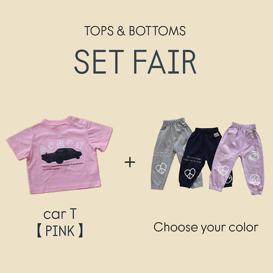 【PINK】CAR T×PAINT PANTS