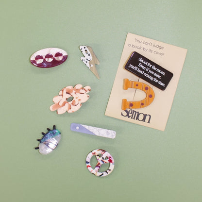 26SS 2SET ACRYLIC HAIR CLIP