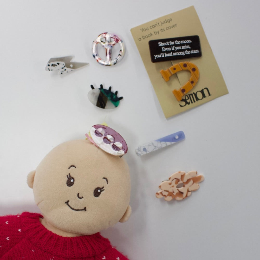 26SS 2SET ACRYLIC HAIR CLIP