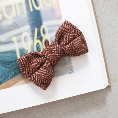 HERRINGDONE TWEED JACKET & BOW TIE SET