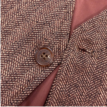 HERRINGDONE TWEED JACKET & BOW TIE SET