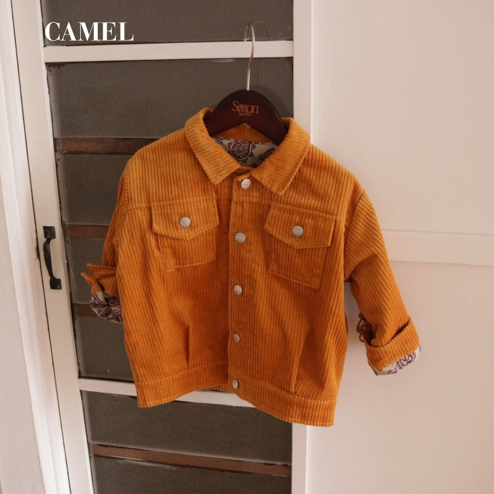 CORDUROY FRINGE JACKET