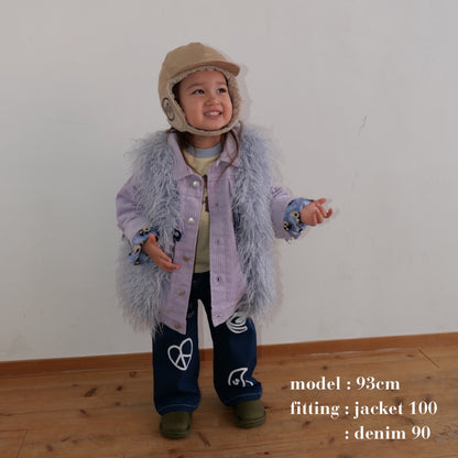 CORDUROY FRINGE JACKET