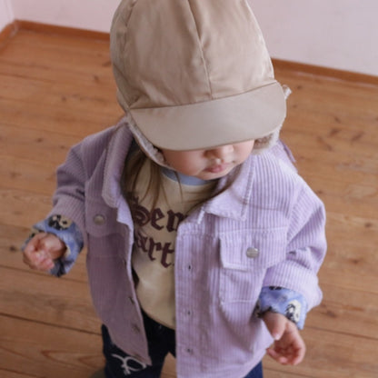 CORDUROY FRINGE JACKET