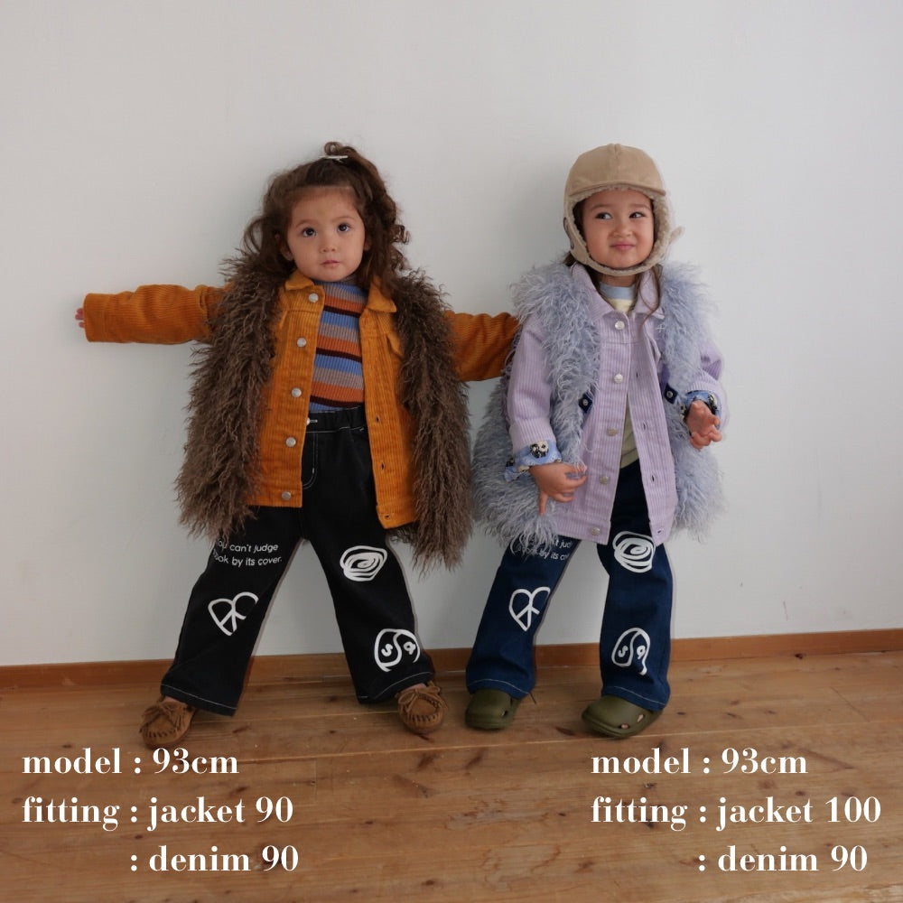 CORDUROY FRINGE JACKET