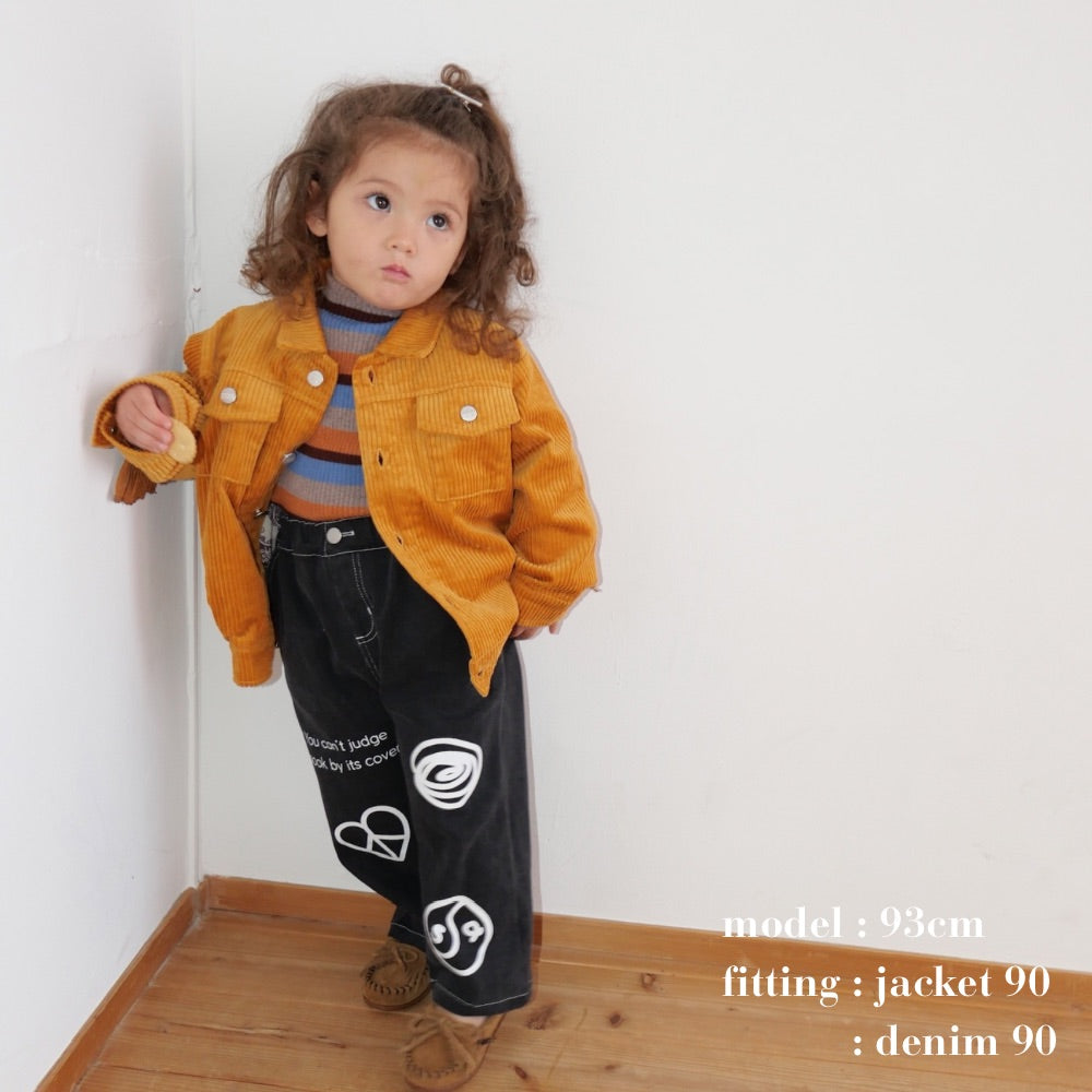 CORDUROY FRINGE JACKET