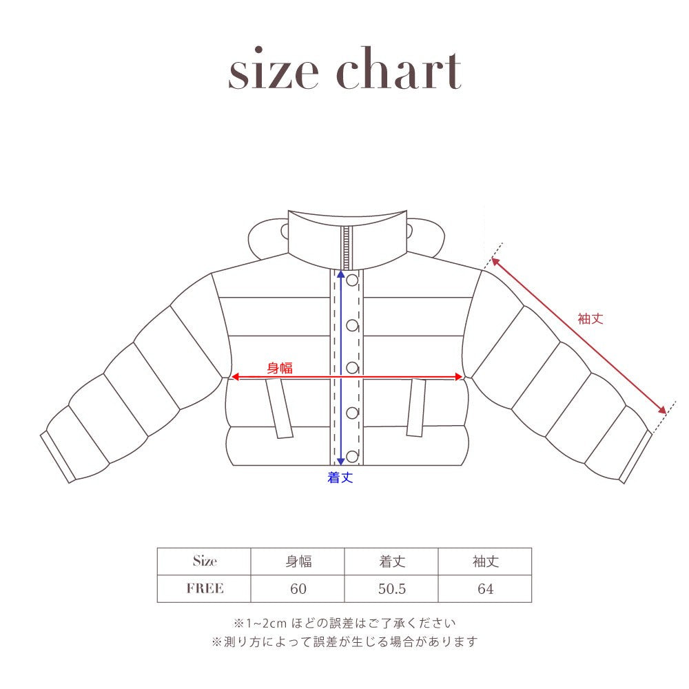 【ladies series】COTTON PADDED SHORT JACKET