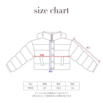 【ladies series】COTTON PADDED SHORT JACKET