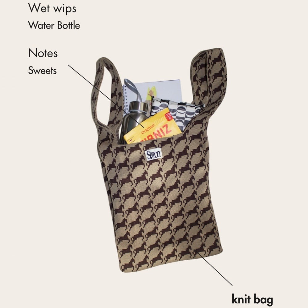 PATTERN KNIT BAG