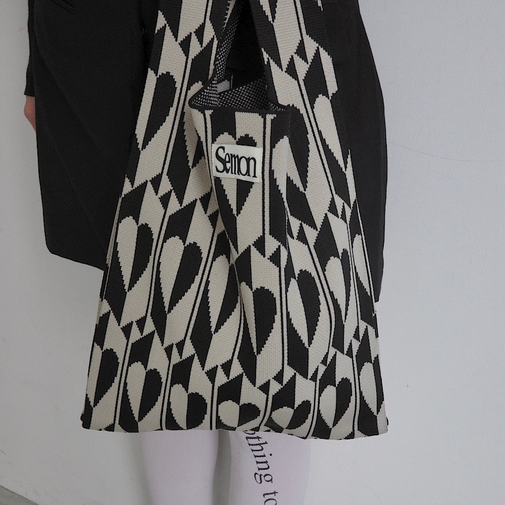 PATTERN KNIT BAG