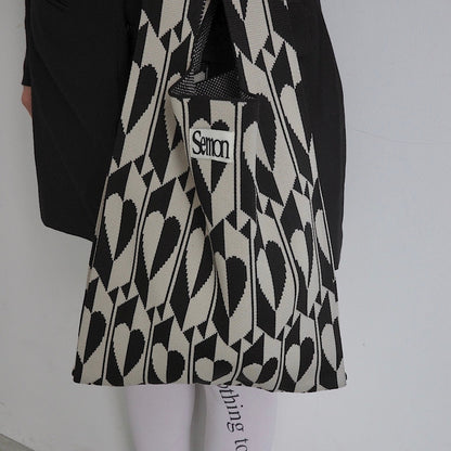 PATTERN KNIT BAG
