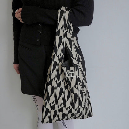 PATTERN KNIT BAG
