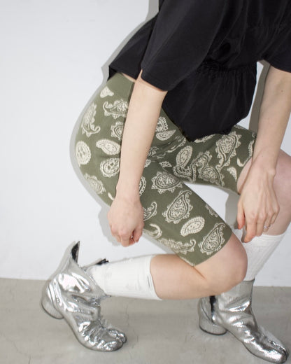 W Jacquard Biker Pants