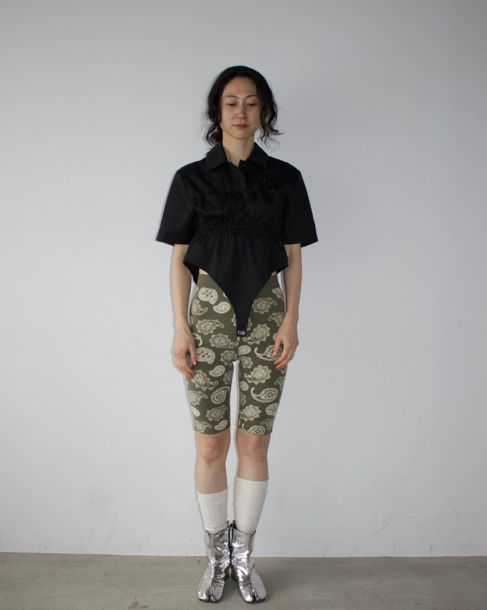 W Jacquard Biker Pants