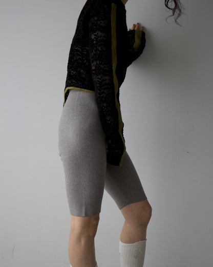 W Jacquard Biker Pants