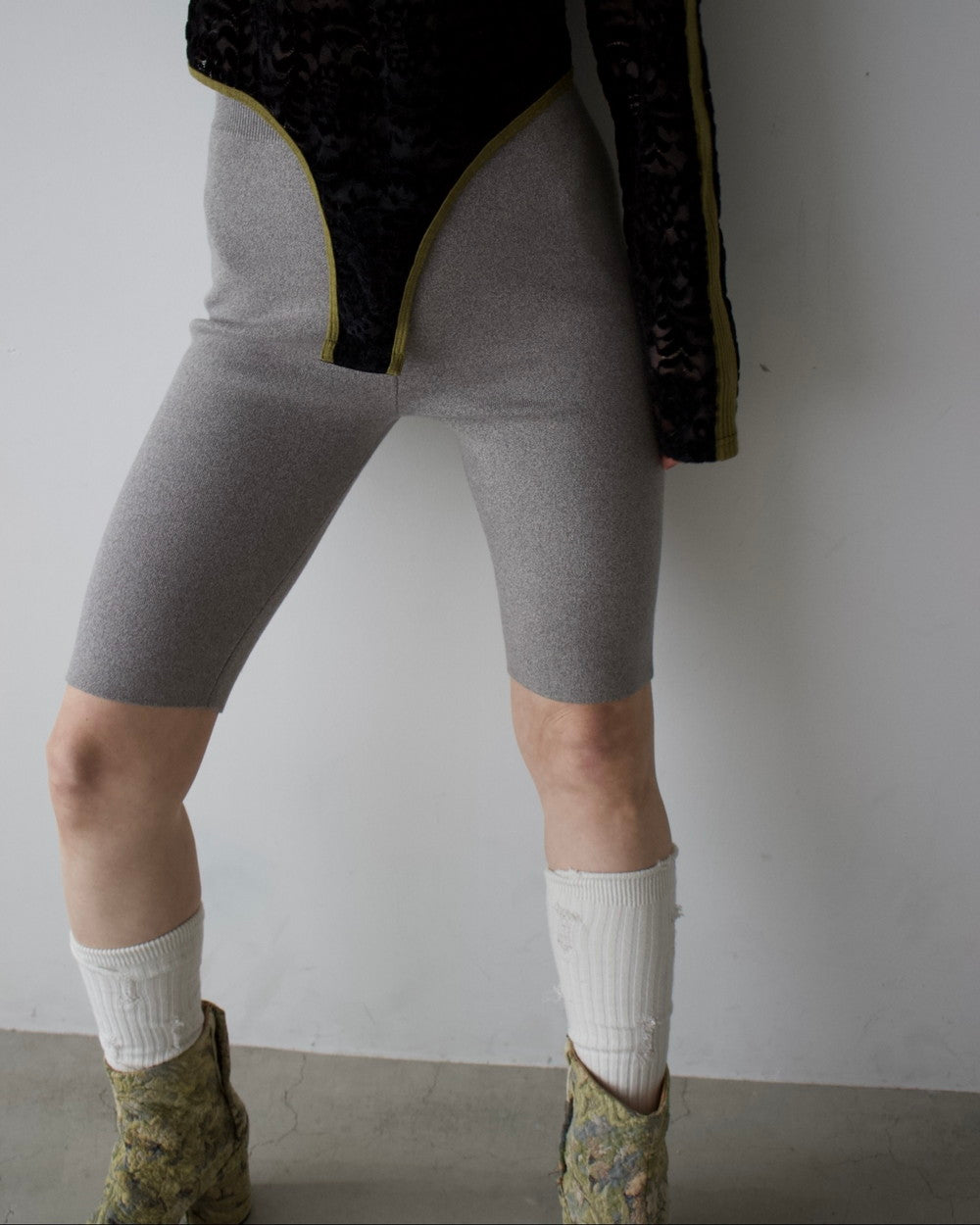 W Jacquard Biker Pants