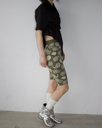 W Jacquard Biker Pants