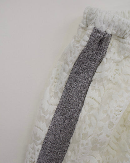 Velour Lace Flare Pants