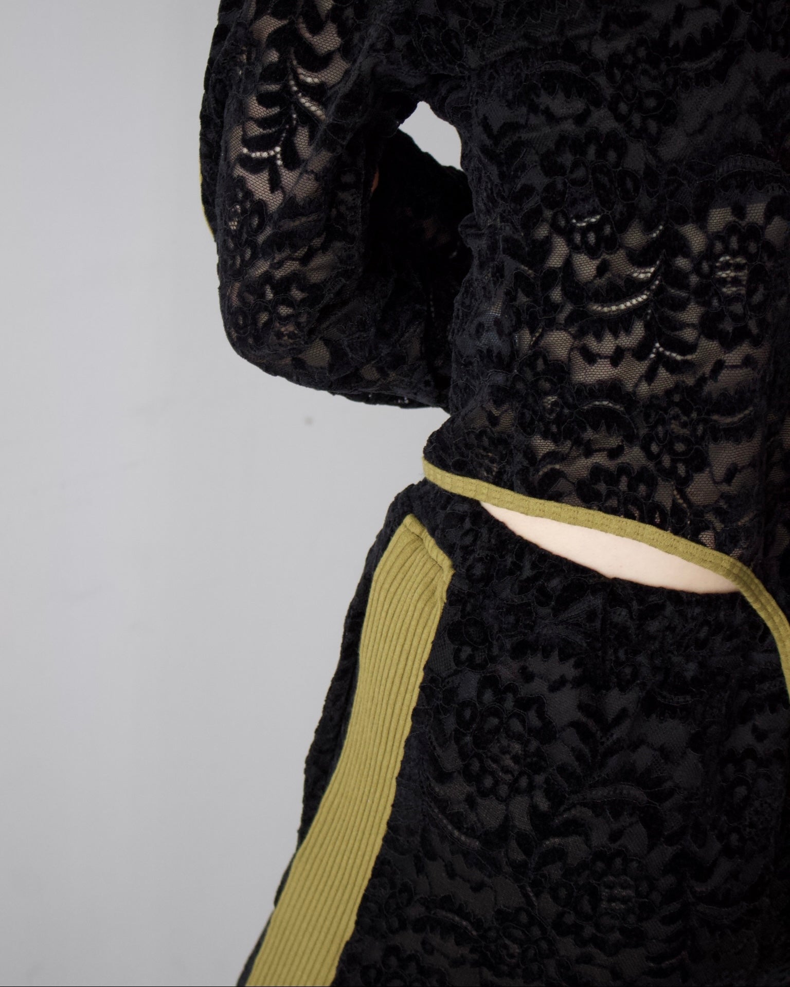 Velour Lace Flare Pants