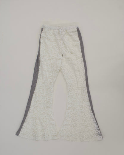 Velour Lace Flare Pants