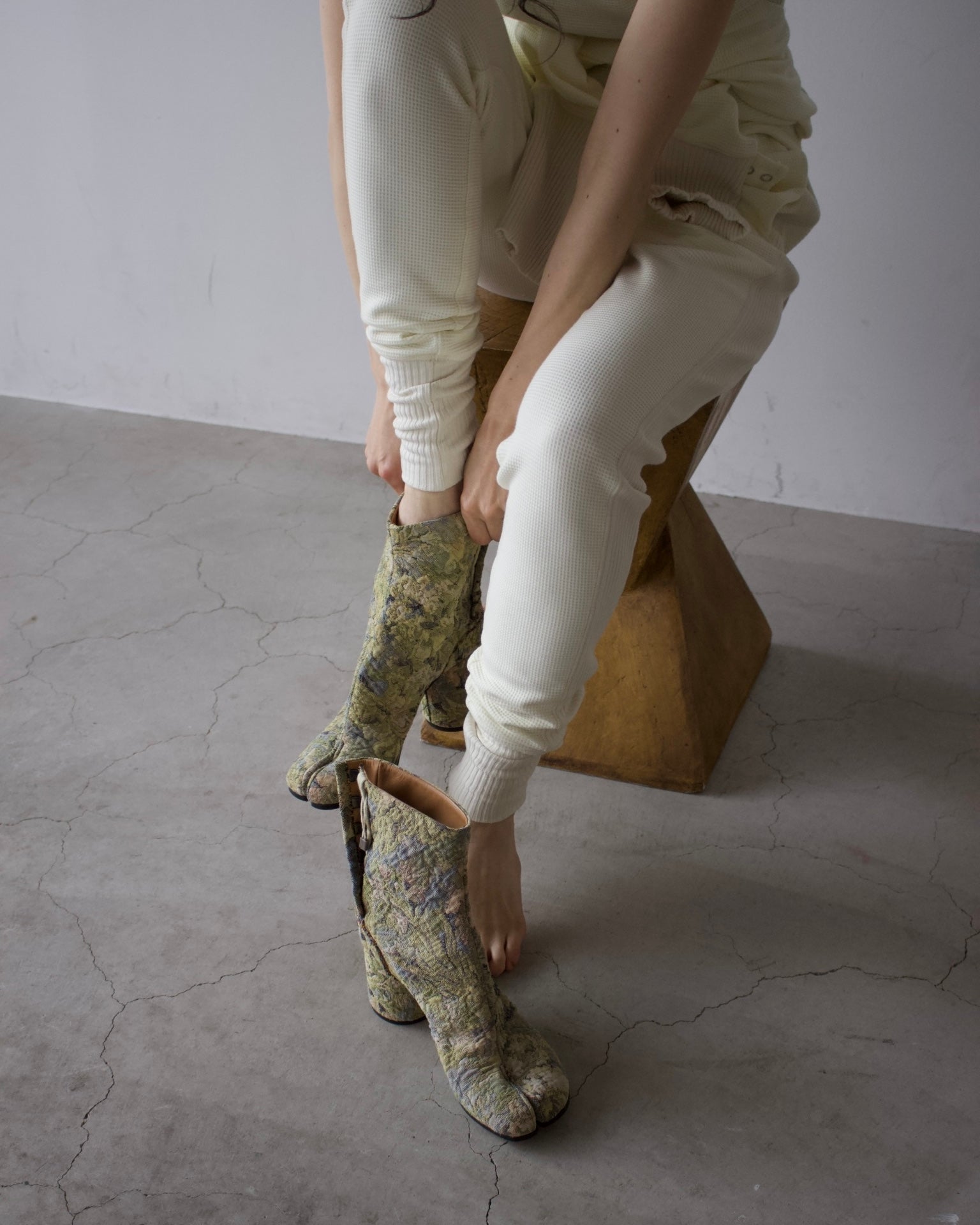 Waffle Hem Rib Pants