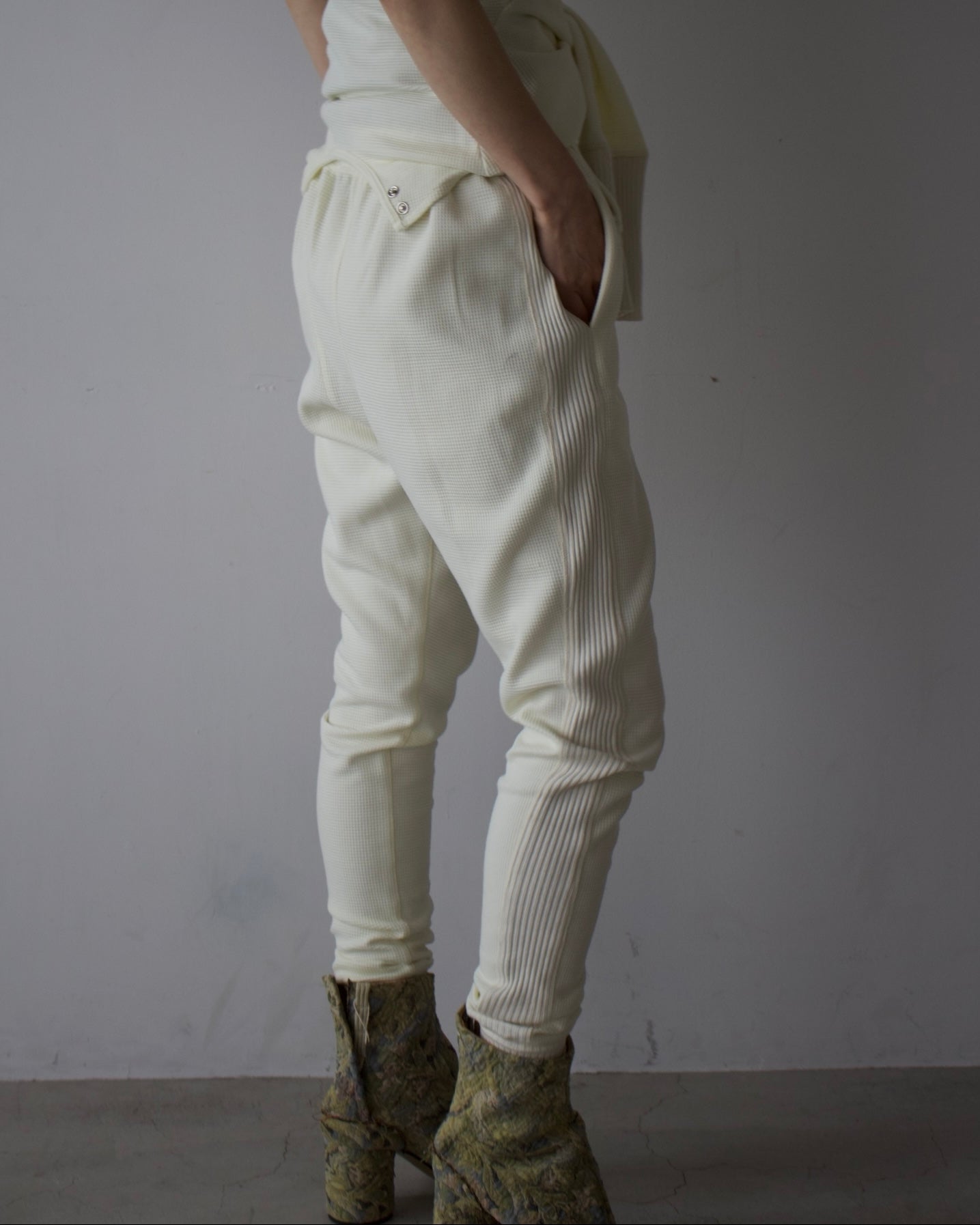 Waffle Hem Rib Pants