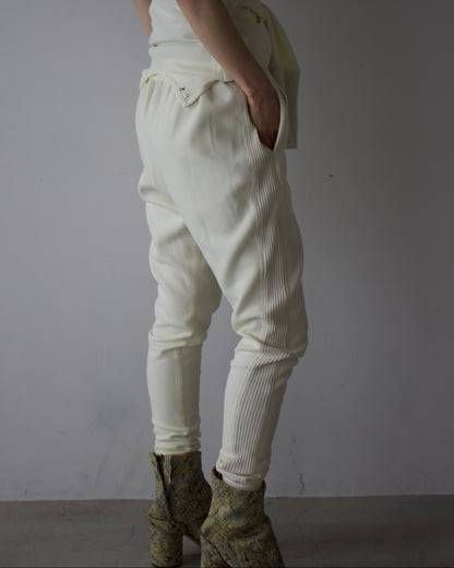 Waffle Hem Rib Pants