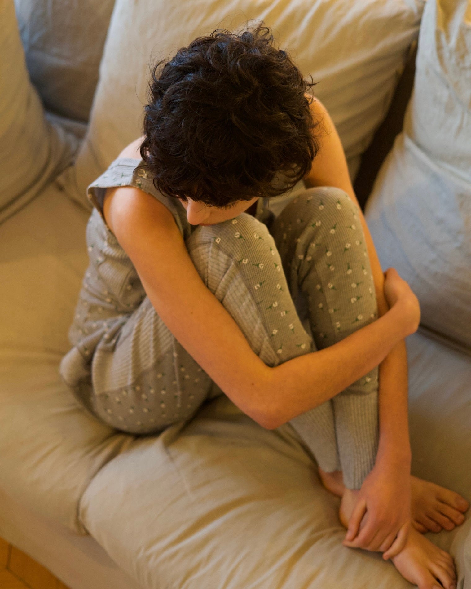 Waffle Hem Rib Pants