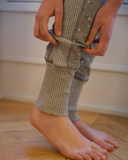 Waffle Hem Rib Pants