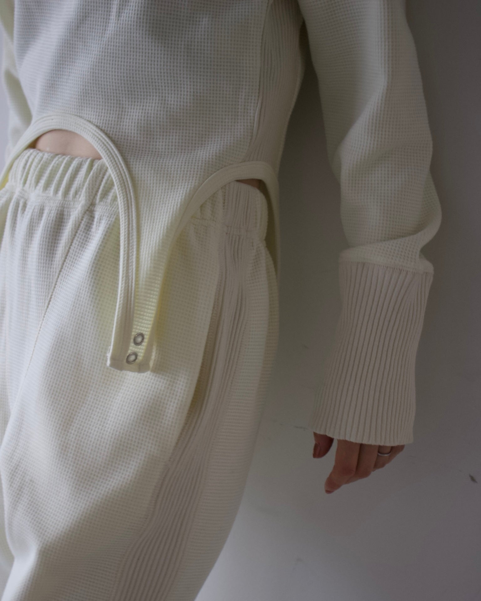 Waffle Hem Rib Pants