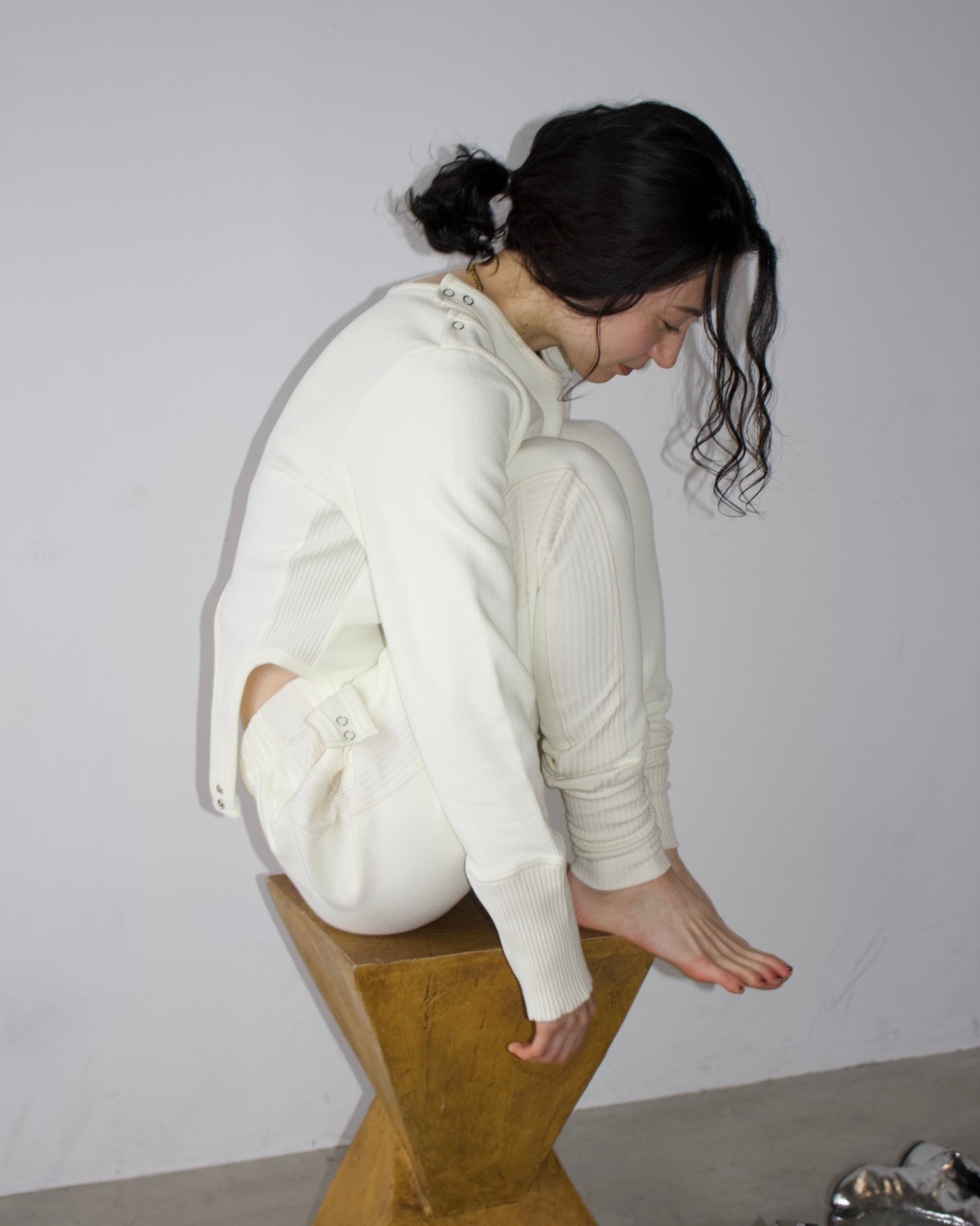 Waffle Hem Rib Pants