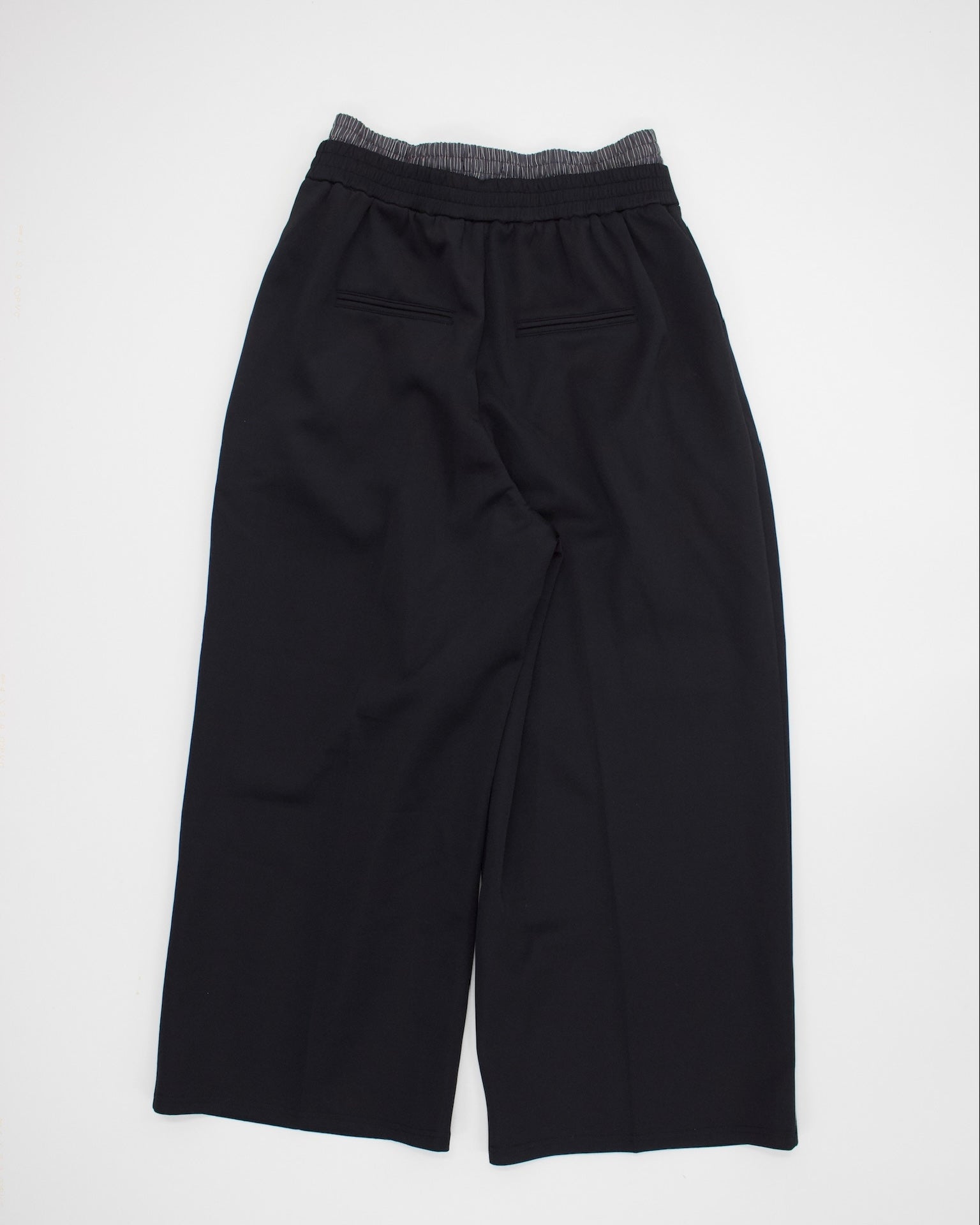 Ponte Double Waist Wide Pants