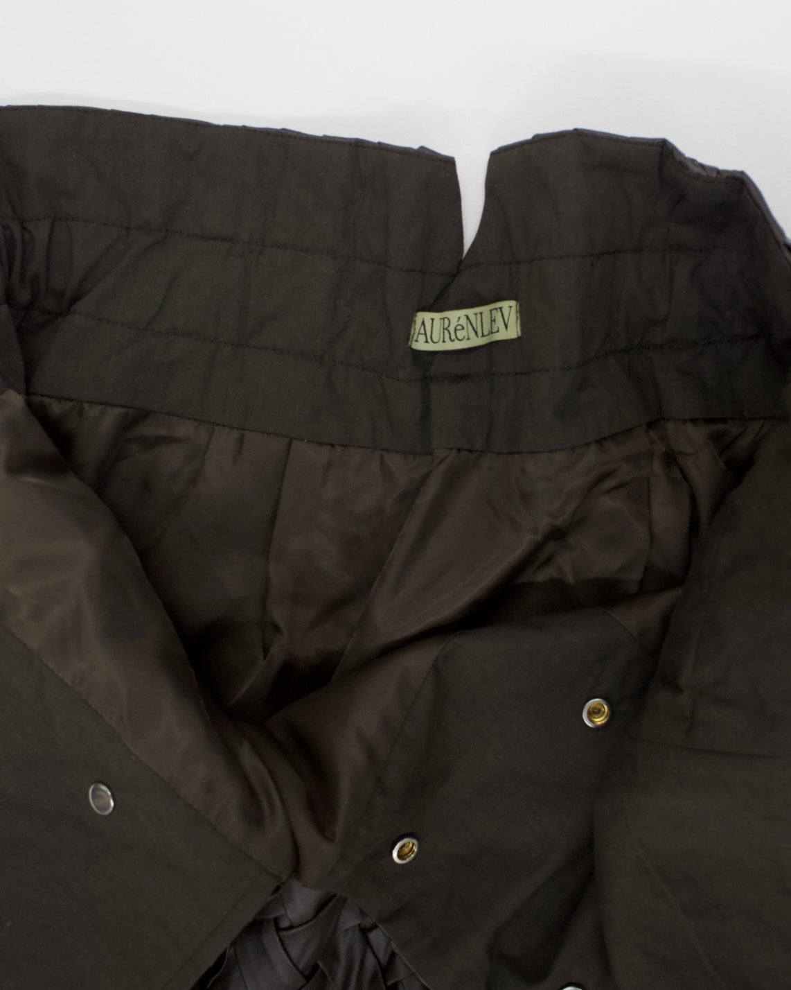 Faux Leather Intrecciato Skirt