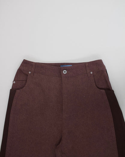 Denim Side Rib Wide Pants