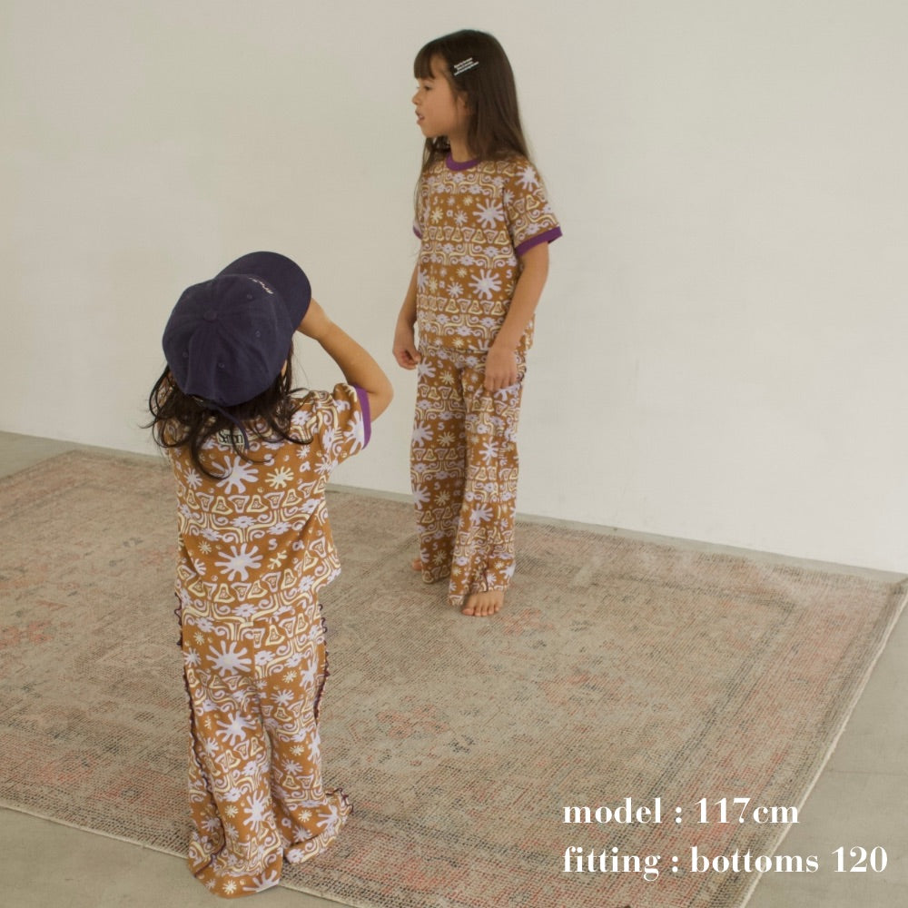 26SS NEW PATTERN WIDE FLARE PANTS