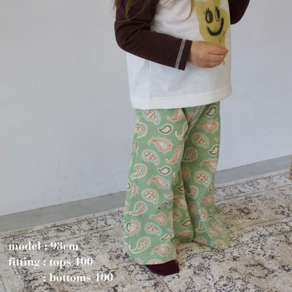 26SS NEW PATTERN WIDE FLARE PANTS