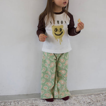 26SS NEW PATTERN WIDE FLARE PANTS